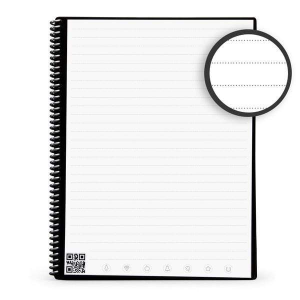 lined reusable notebook pages book